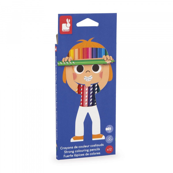 Set de 12 crayons de couleurs Janod