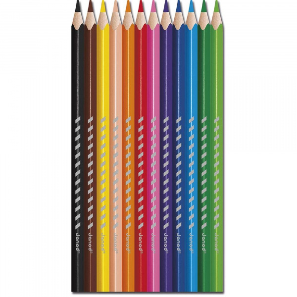 Set de 12 crayons de couleurs Janod