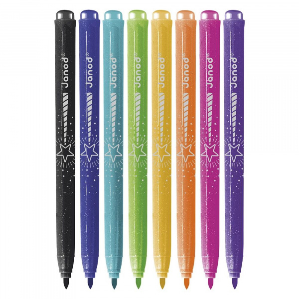 Set de 8 feutres pailletés Janod