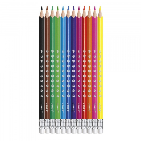 Set de 12 crayons de couleurs effaçables Janod