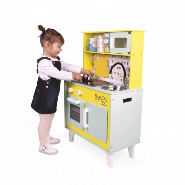 Grande cuisine enfant en bois happy day Janod