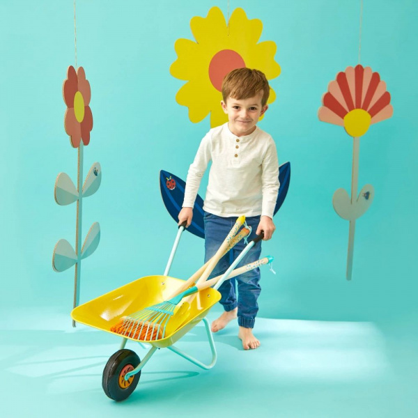 Brouette en métal pour enfant happy garden Janod