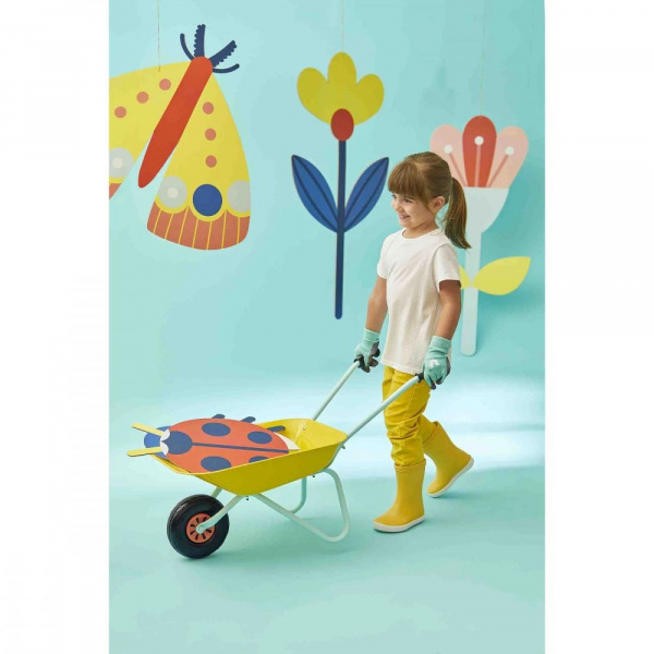 Brouette en métal pour enfant happy garden Janod