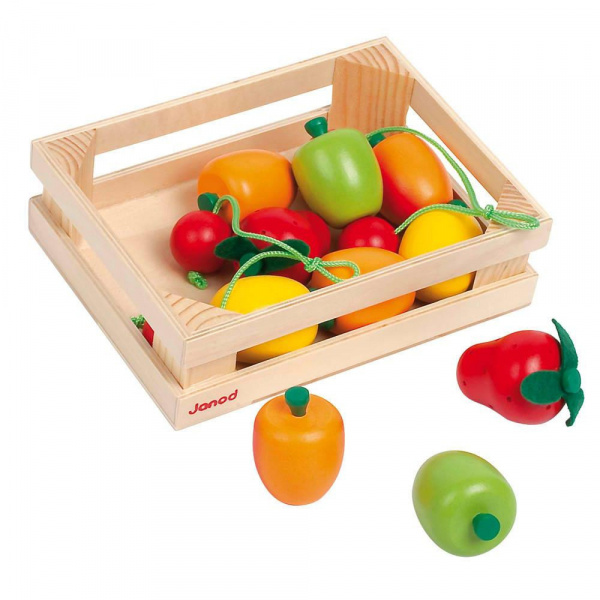 Cagette de 12 fruits en bois Janod