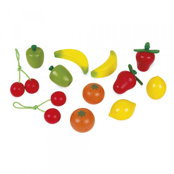 Cagette de 12 fruits en bois Janod