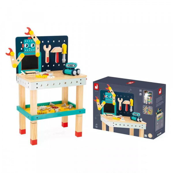 Établi enfant géant magnétique robot brico kids Janod