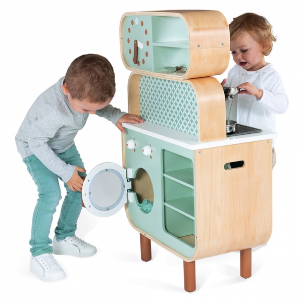 Cuisine enfant en bois double face cooker reverso Janod