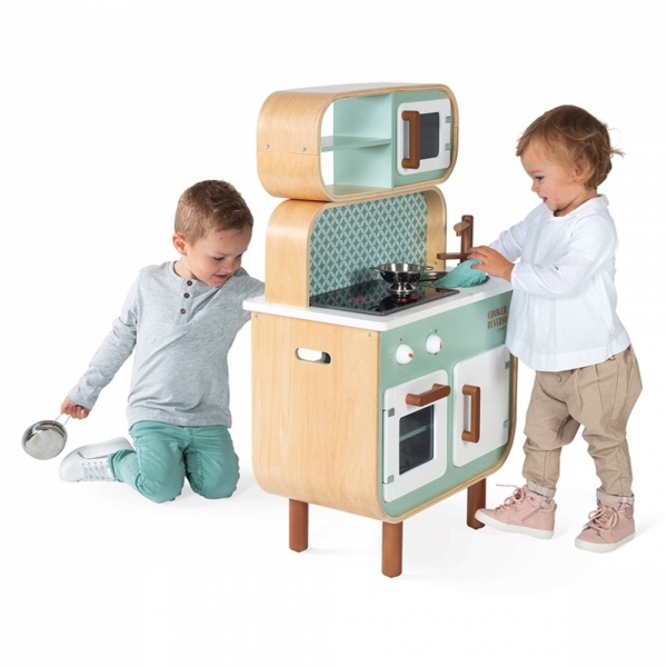 Cuisine enfant en bois double face cooker reverso Janod