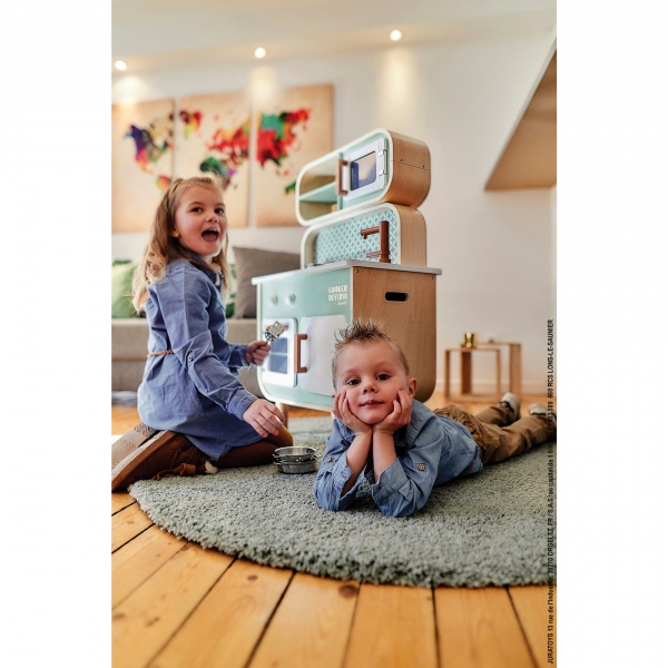 Cuisine enfant en bois double face cooker reverso Janod
