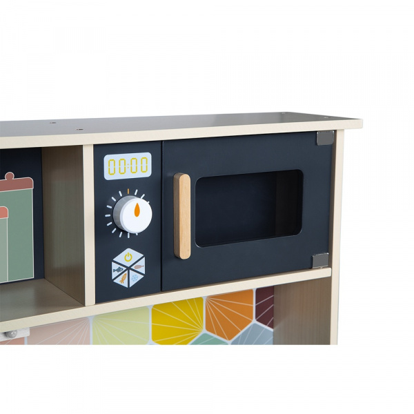 Grande cuisine enfant en bois mozaïc Janod