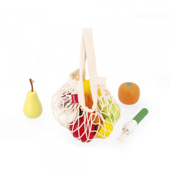Set de 12 fruits et légumes pour enfant mamie soleil Janod
