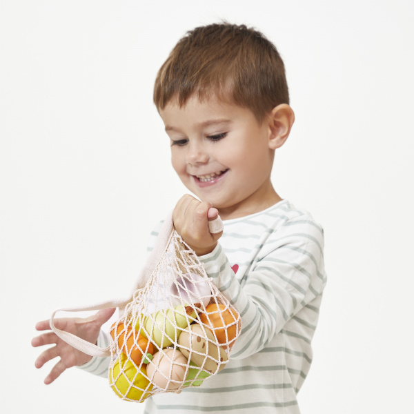 Set de 12 fruits et légumes pour enfant mamie soleil Janod