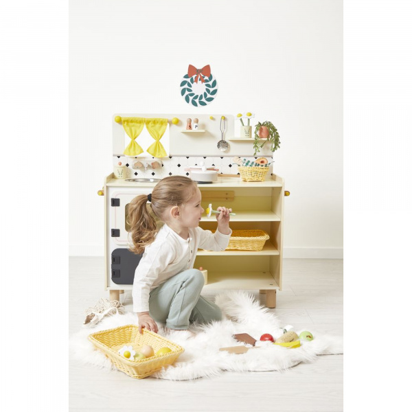 Grande cuisine en bois pour enfant mamie soleil Janod