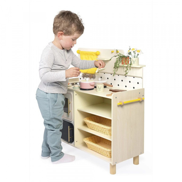 Grande cuisine en bois pour enfant mamie soleil Janod