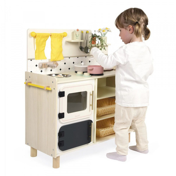 Grande cuisine en bois pour enfant mamie soleil Janod