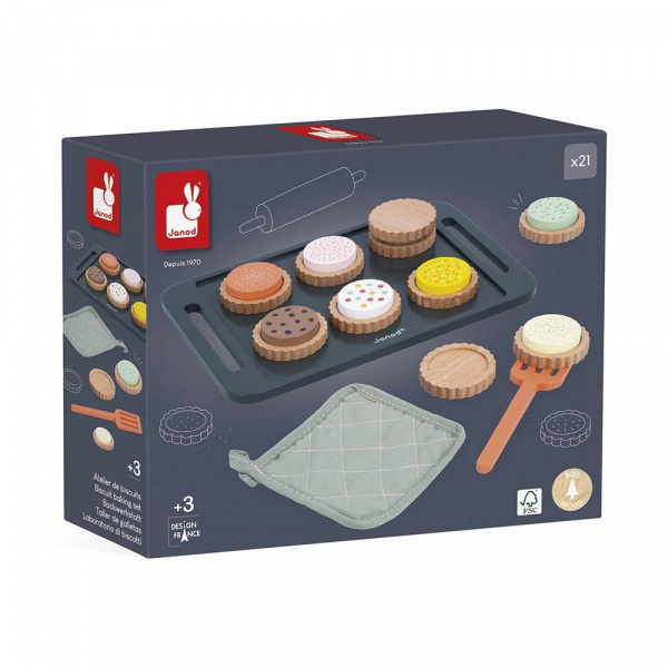 Dinette jeu d'imitation atelier de biscuits mamie soleil Janod