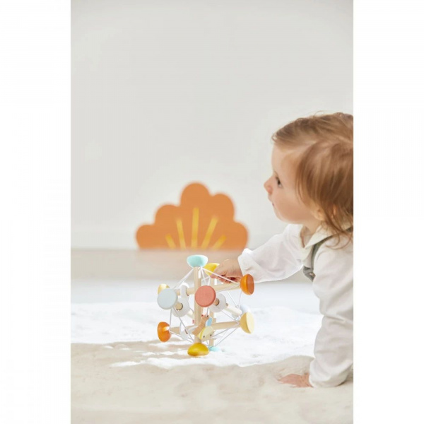 Balle sensorielle en bois enfant pure Janod
