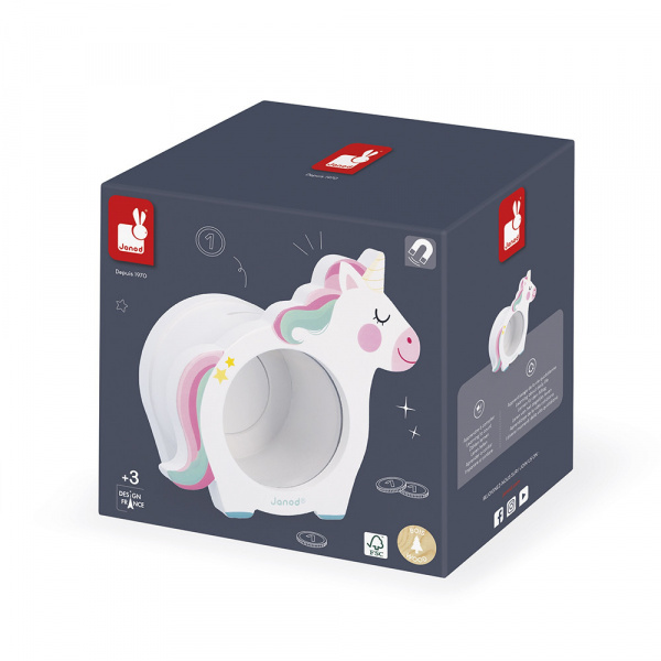 Tirelire pour enfant licorne Janod