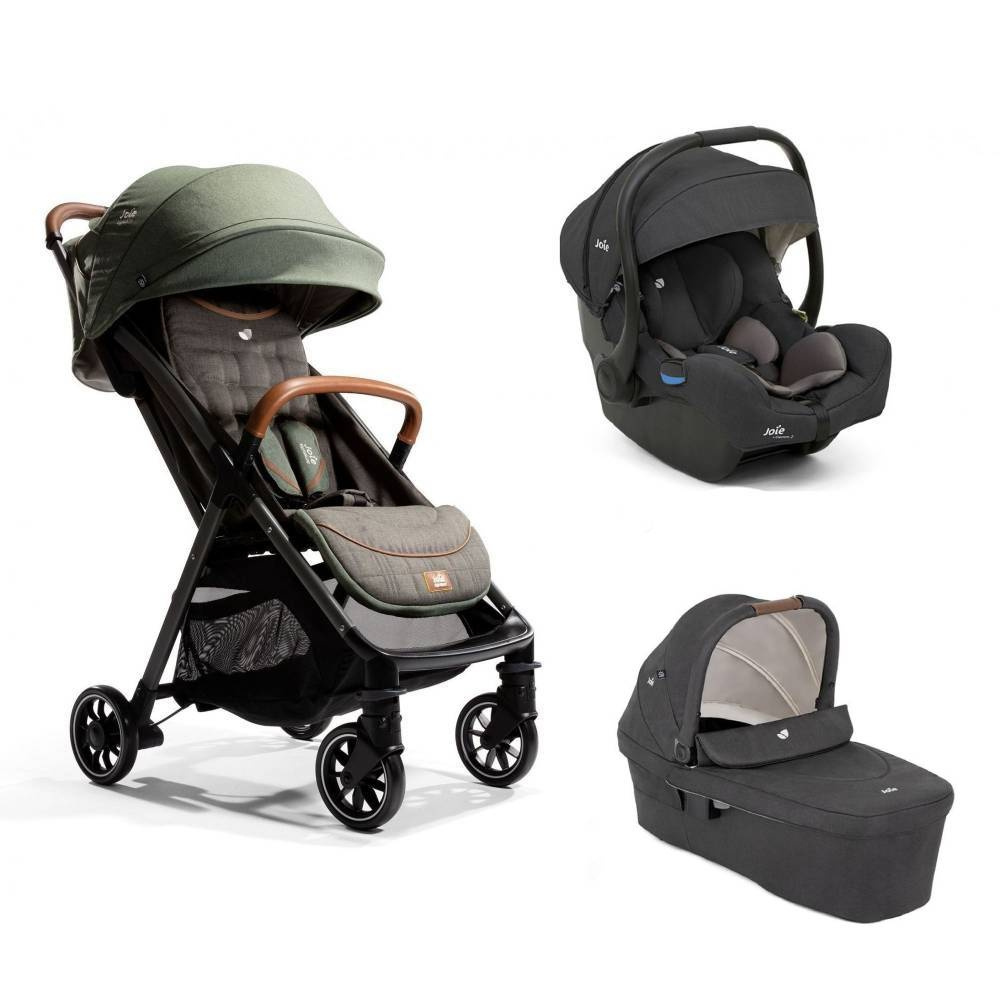 Poussette 3 en 1 Joie Versatrax 2 - Nacelle Ramble XL - Coque I-Gemm 2  Pavement