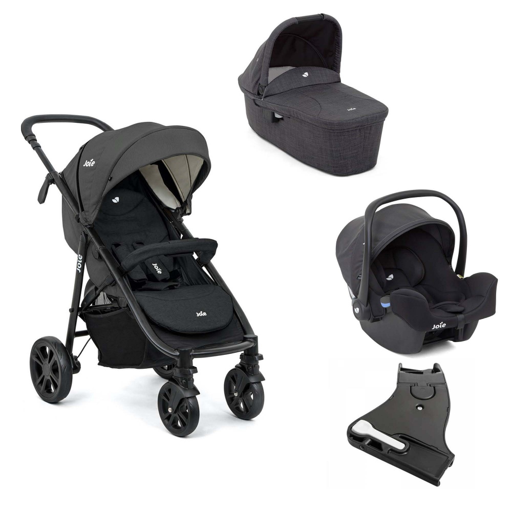 Pack poussette trio litetrax 4 dlx coal   coque i-snug coal   nacelle ...