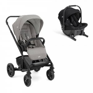 Poussette duo chrome + siège auto sprint Joie