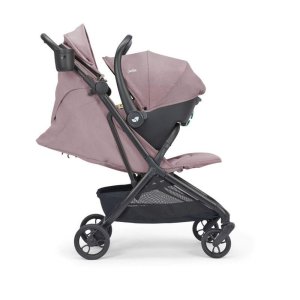 Poussette duo porto elderberry + siège auto i-snug 2 raven Joie