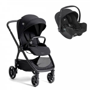 Poussette duo valora eclipse + siège auto i-snug 2 raven Joie
