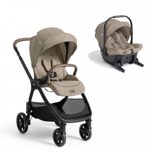 Poussette duo valora + siège auto sprint r129 sandstone Joie