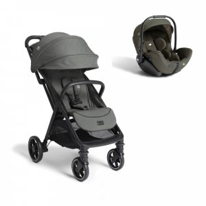 Poussette duo parcel lx signature + siège auto i-level pro signature evergreen vert Joie
