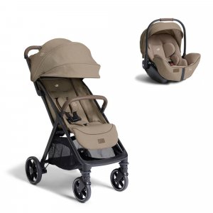 Poussette duo parcel lx signature + siège auto i-level pro signature sandstone beige Joie