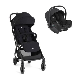 Poussette duo tourist + siège auto i-snug 2 raven Joie