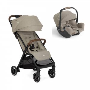 Poussette duo pact pro oak + siège auto i-starter sandstone Joie