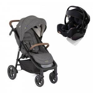 Poussette duo mytrax pro shell gray gris + siège auto i-jemini eclipse noir Joie