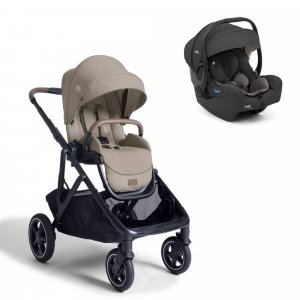 Poussette duo versiti sandstone beige + siège auto i-gemm 3 shale noir Joie