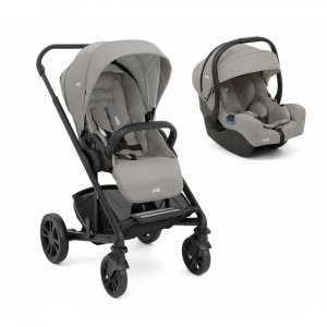 Poussette duo chrome + siège auto i-gemm 3 pebble gris Joie