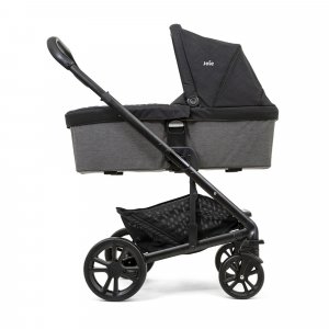 Poussette trio chrome + siège auto i-gemm 3 + nacelle chrome shale noir Joie