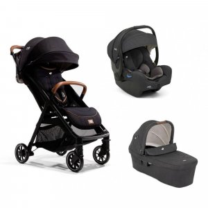 Poussette trio parcel signature eclipse + siège auto i-gemm 3 shale + nacelle ramble xl shale noir Joie