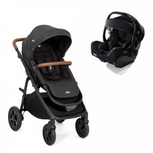 Poussette duo alore shale + siège auto i-jemini eclipse noir Joie