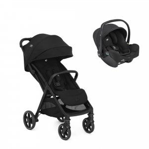 Poussette duo parcel lx signature eclipse + siège auto i-snug 2 raven noir Joie