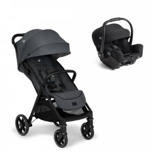 Poussette duo parcel lx signature ebony + siège auto i-starter eclipse Joie