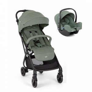 Poussette duo tourist + siège auto i-snug 2 laurel vert Joie
