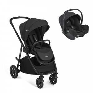 Poussette duo versatrax + siège auto i-snug 2 raven Joie