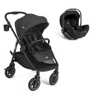 Poussette duo versadrift raven + siège auto i-level pro eclipse Joie