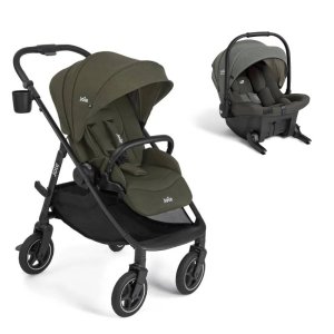 Poussette duo versadrift fern + siège auto sprint evergreen Joie