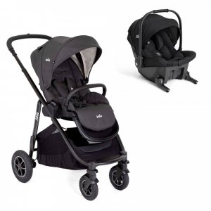 Poussette duo versatrax shale + siège auto sprint eclipse noir Joie