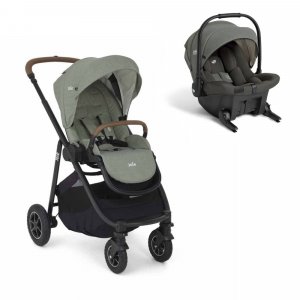 Poussette duo versatrax laurel + siège auto sprint evergreen vert Joie