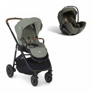 Poussette duo versatrax laurel + siège auto i-level pro evergreen vert Joie