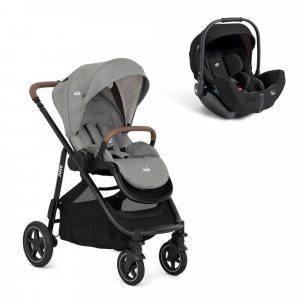 Poussette duo versatrax + siège auto i-level pro Joie