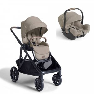 Poussette duo versiti + siège auto i-starter sandstone Joie