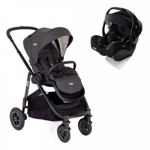 Poussette duo versatrax shale + siège auto i-jemini eclipse noir Joie